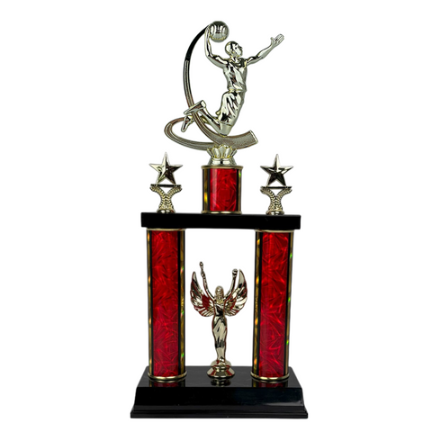 Trofeo de Tubo con Figura Serie 50 de Baloncesto
